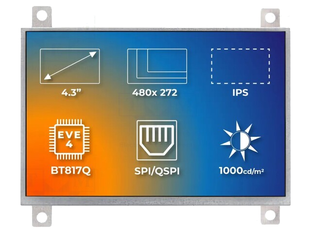Display: TFT; 4,3 Display: TFT; 4,3